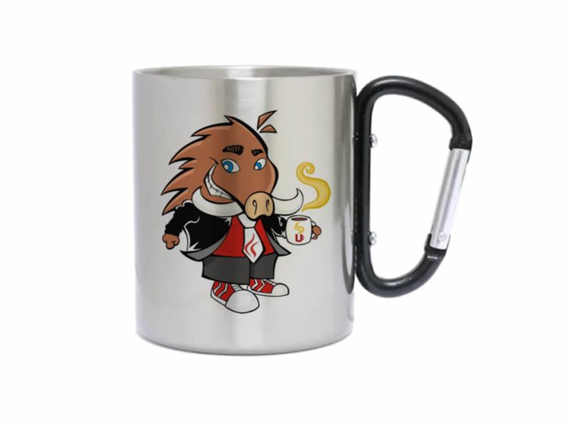 Caneca Inox com Mosquetão Javali